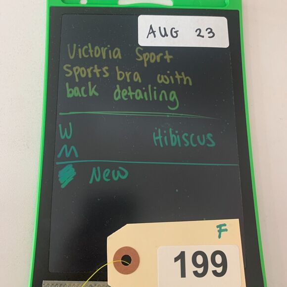 Victorias Secret Sport Sports Bra Women M Medium Hibiscus Cross Open Back No Pad - Picture 8 of 9